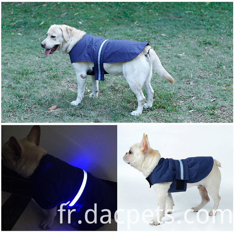 chien LED vêtements de sécurité dog LED safty clothing